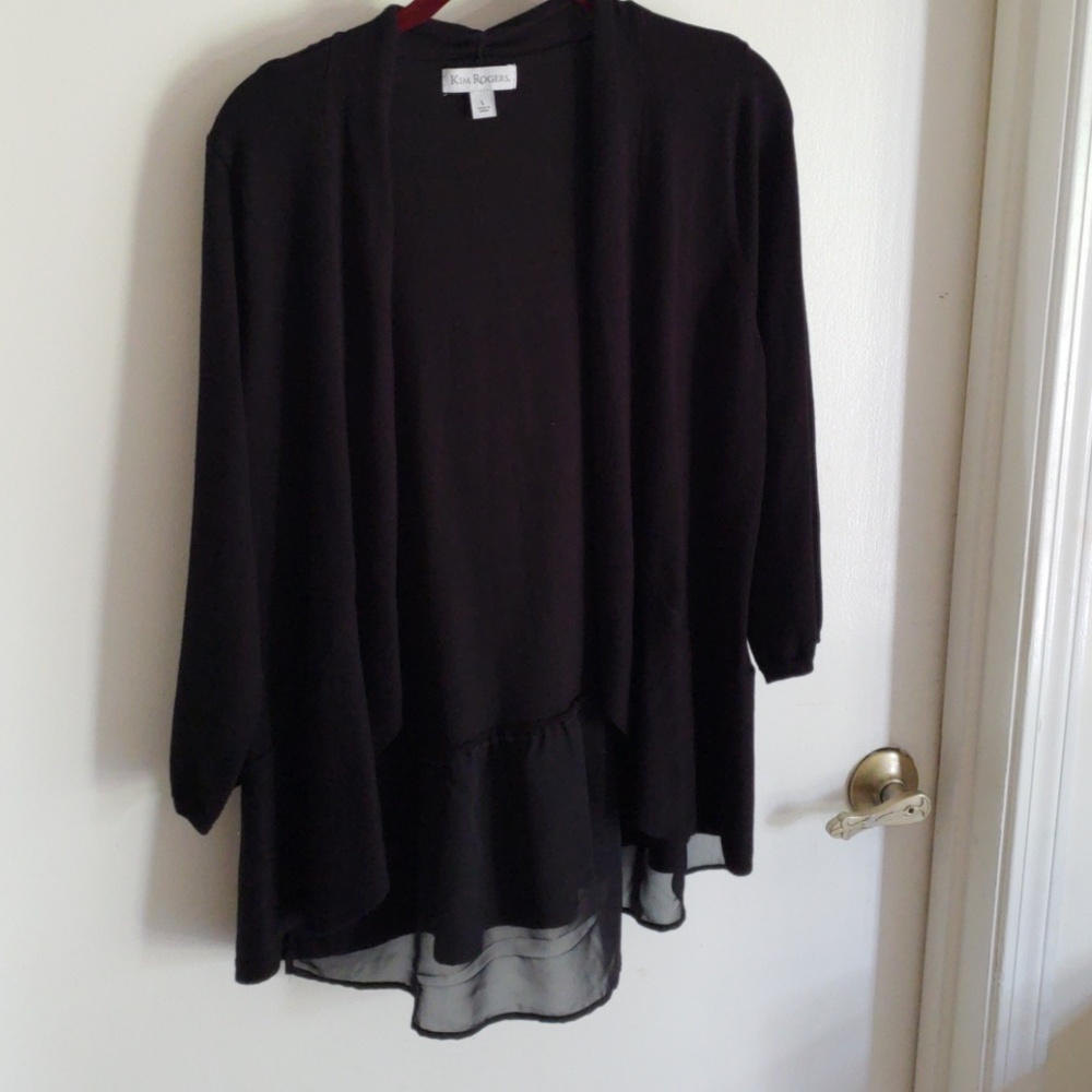Black cardigan